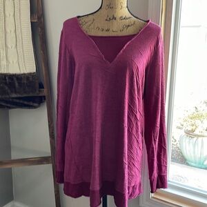 Cut loose.Very bright magenta color top